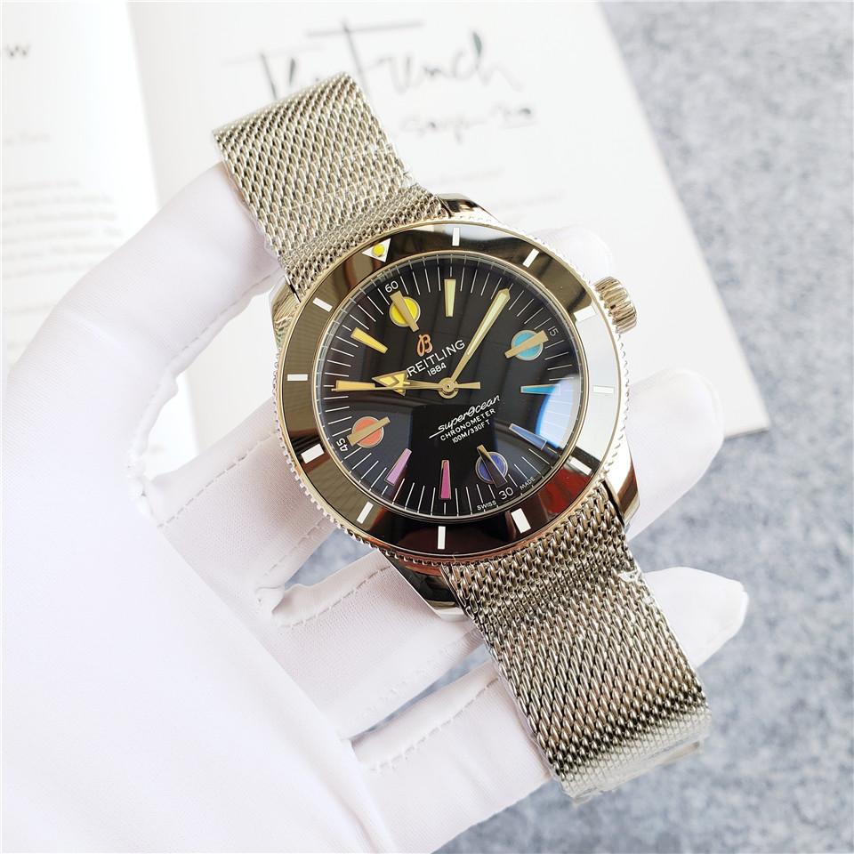 Replica BREITLING 904l Stainless Steel Automatic Machine Watch 46MM