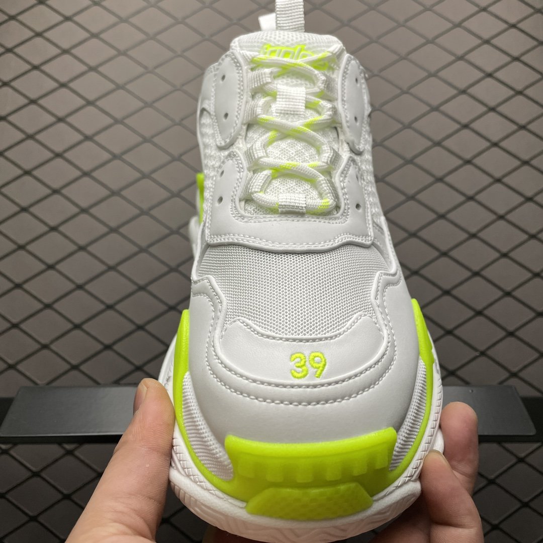 Replica Balenciaga Shoe Balenciaga Triple S White Yellow 35-45