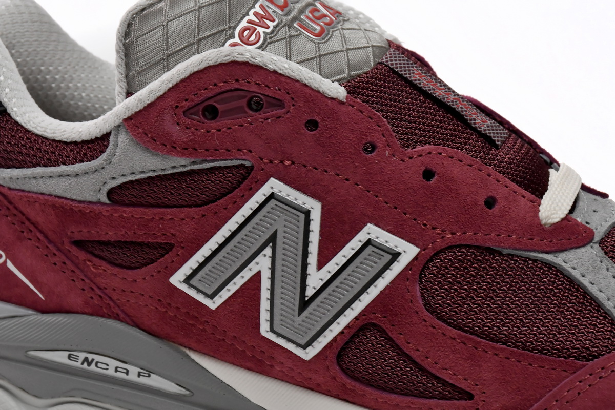 Replica New Balance Shoe M990TF3 Teddy Santis x New Balance 990v3 Scarlet Marblehead