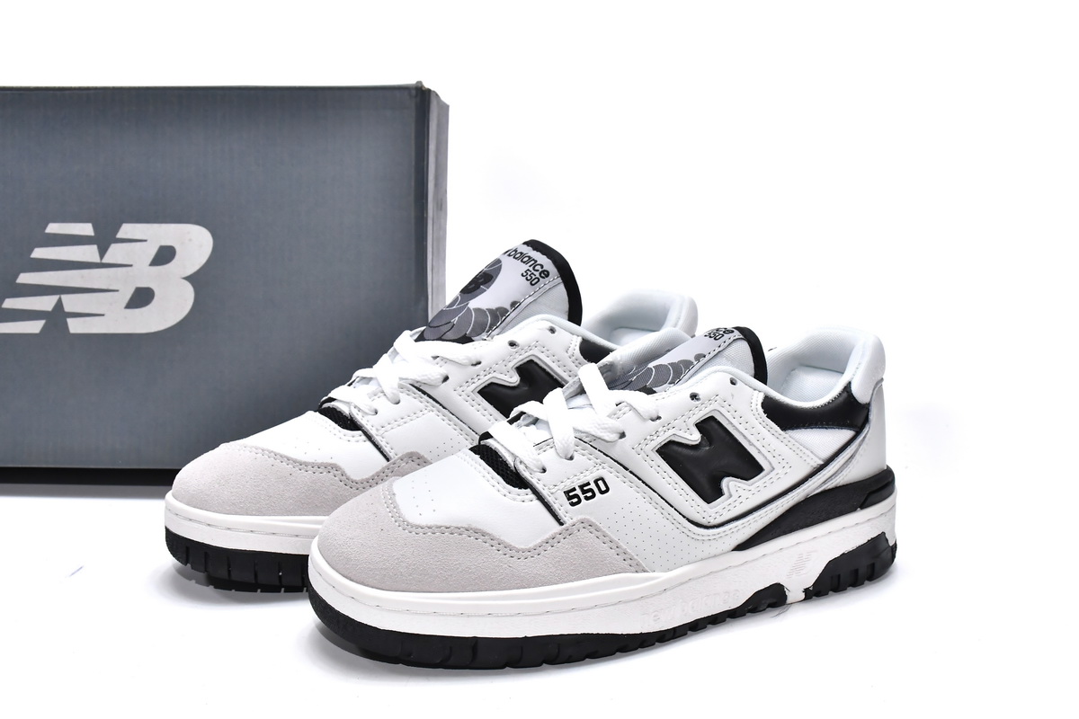 Replica New Balance Shoe BB550LM1 New Balance 550 Sea Salt Black