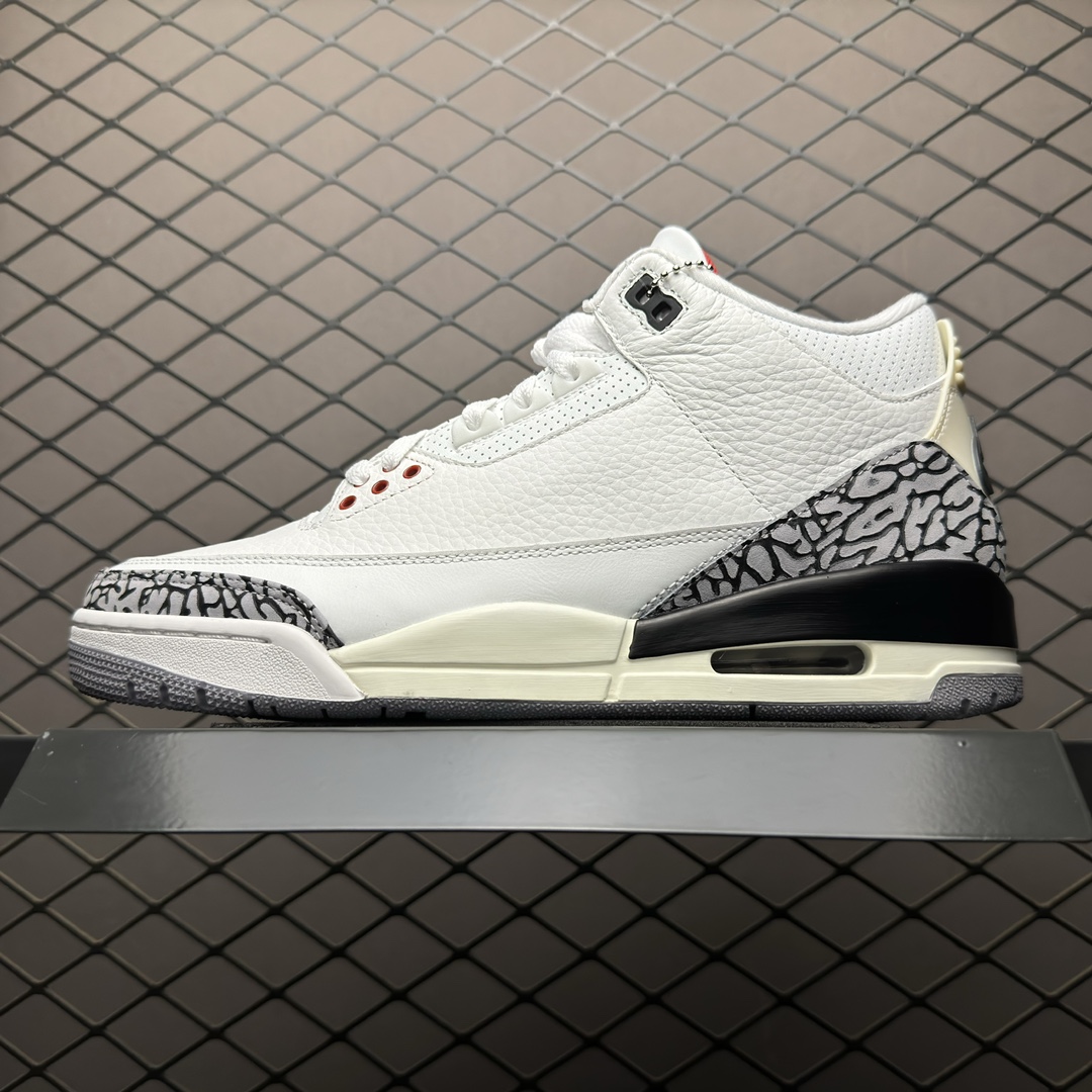 Replica Air Jordan Shoe Air Jordan 3 White Cement Reimagined AJ3 DN3707-100 SIZE 40-47.5