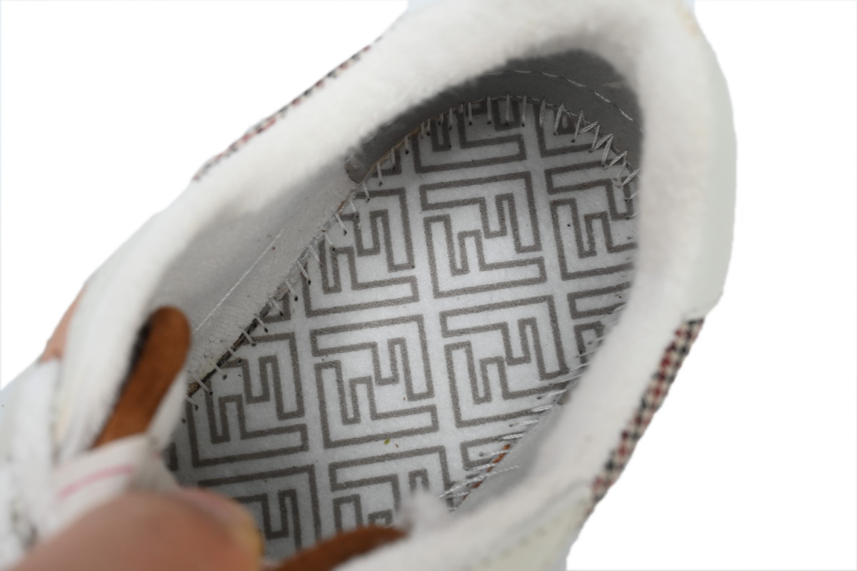 Replica Fendi Shoe  Fendi Match White Brown