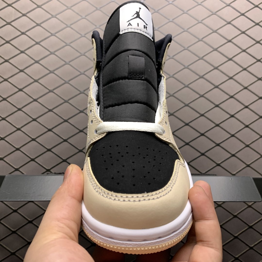 Replica Air Jordan Shoe Air Jordan 1 MidBarely OrangeAJ1 BQ6472-800 36-45