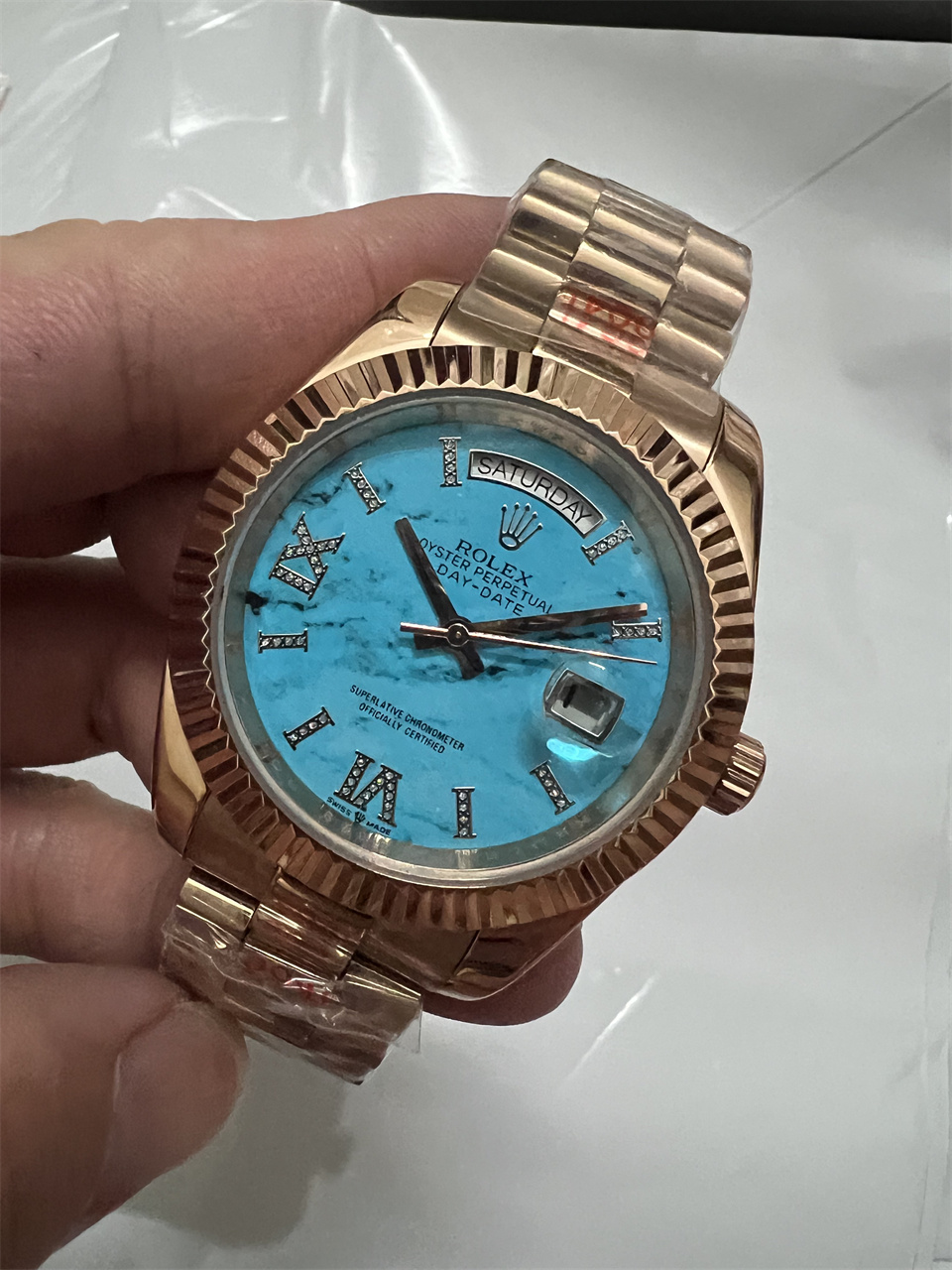 Replica Rolex DayDate 904l Stainless Steel Automatic Mechanical Watch 40mm