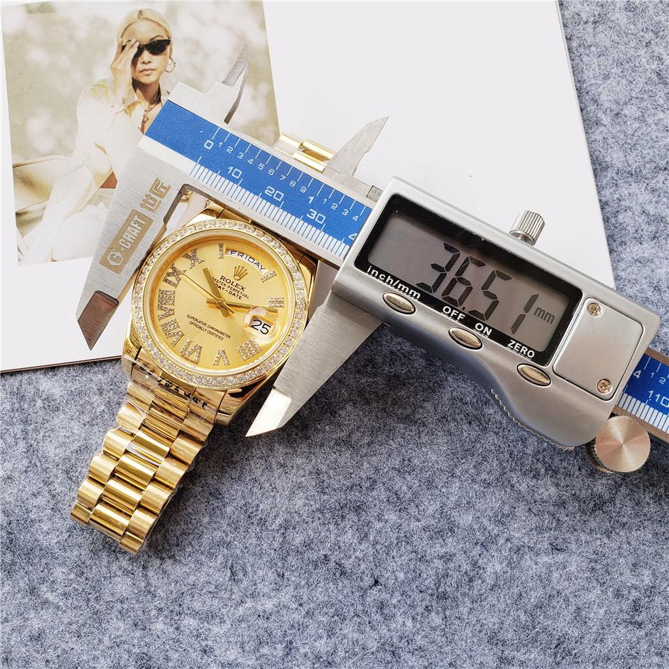 Replica Rolex DayDate 904l Stainless Steel Automatic Mechanical Watch 36mm