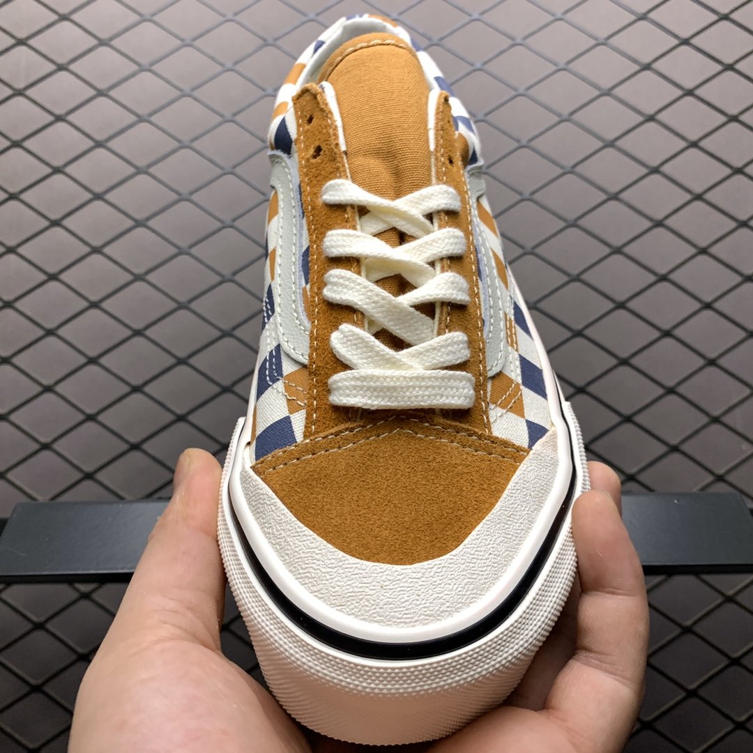 Replica Vans Shoe Vans Style 36 Brown White Blue Size 35-44