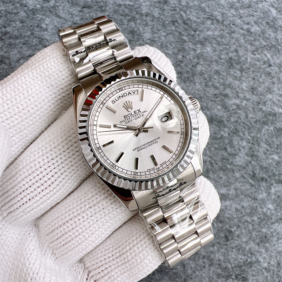 Replica Rolex DayDate 904l Stainless Steel Automatic Mechanical Watch 40mm