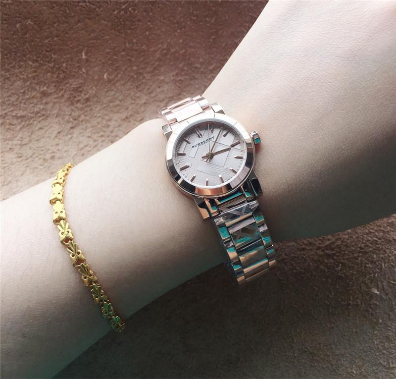 Replica Burberry 904l Stainless Steel Quartz Watch 24MM 34MM