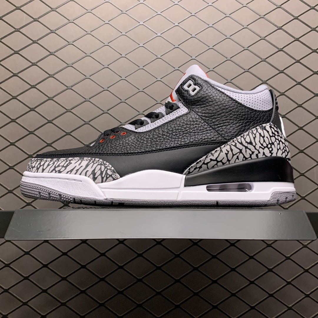 Replica Air Jordan Shoe Air Jordan 3 RetroBlack Cement AJ33 854262-001 40-47 Size M7-M13.5