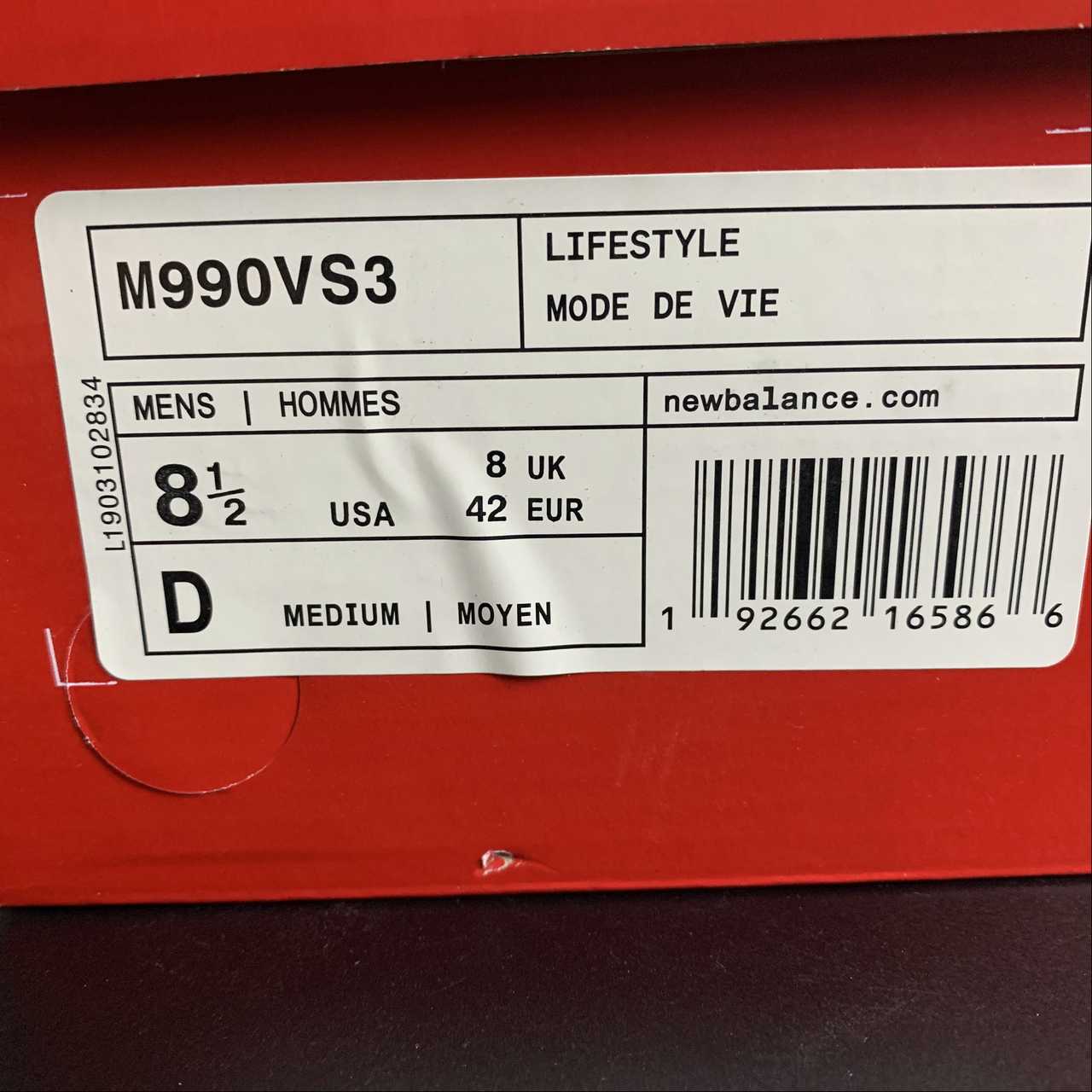 Replica New Balance Shoe New Balance NB990 M990VS3  36-45