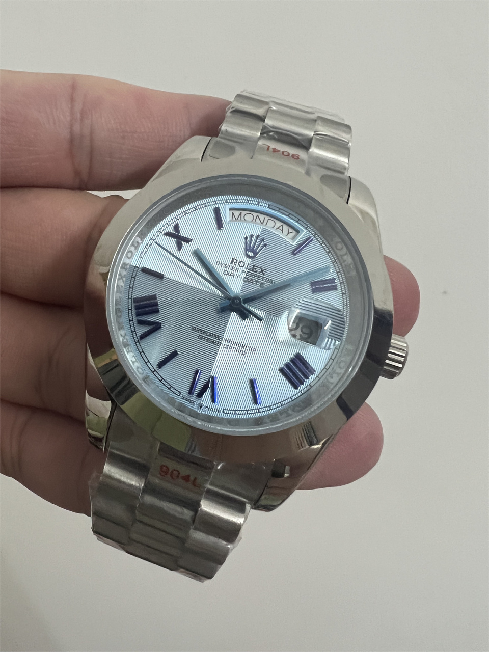 Replica Rolex DayDate 904l Stainless Steel Automatic Mechanical Watch 40mm