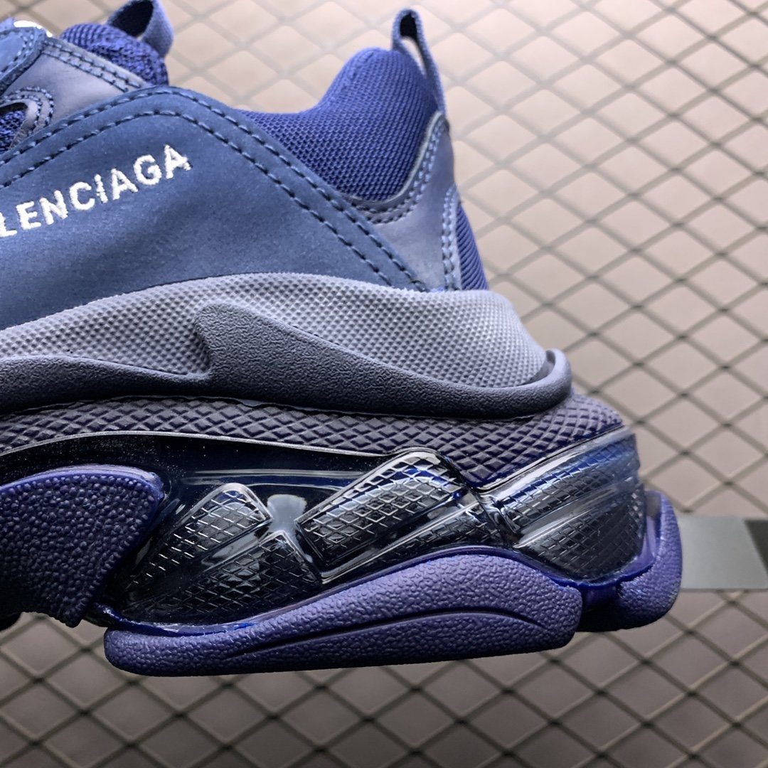 Replica Balenciaga Shoe Balenciaga Triple S 3.0 35 36 37 38 39 40 BLUE