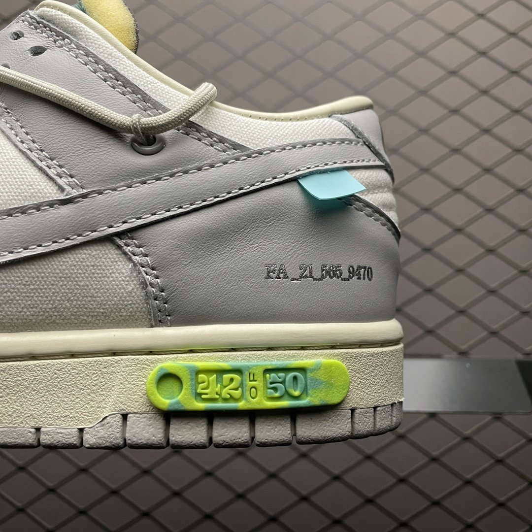 Replica OFF White Shoe Off-White x Nike Dunk OW The 50 NO.42 DM1602-117 size 36-45