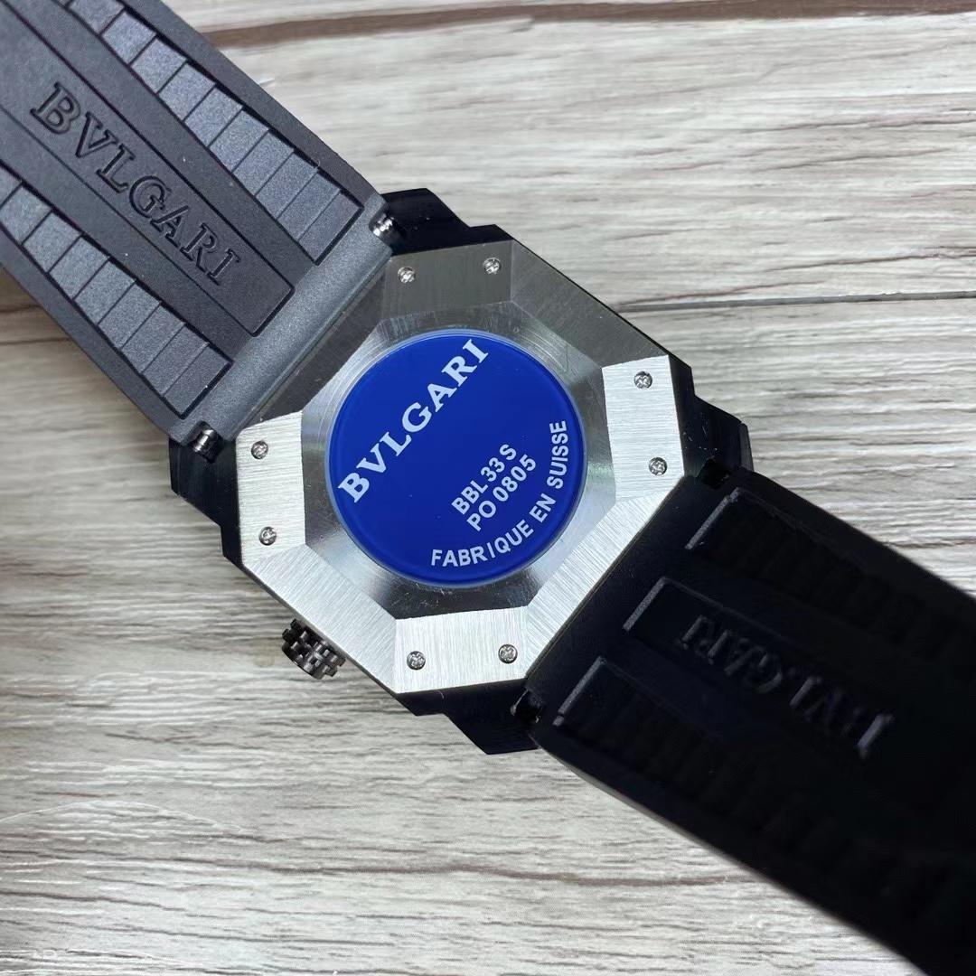 Replica BVLGARI 904l Stainless Steel Quartz Watch 42MM