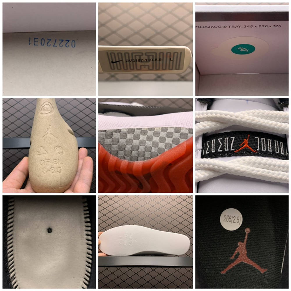 Replica Air Jordan Shoe Air Jordan 11 Retro Low Concord Bred AJ11 AV2187-160 40-46