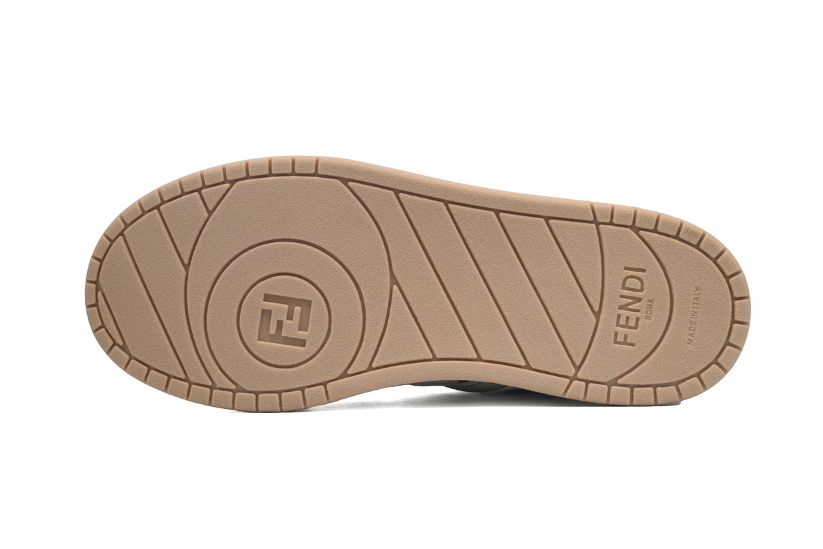 Replica Fendi Shoe  Fendi Match White Brown
