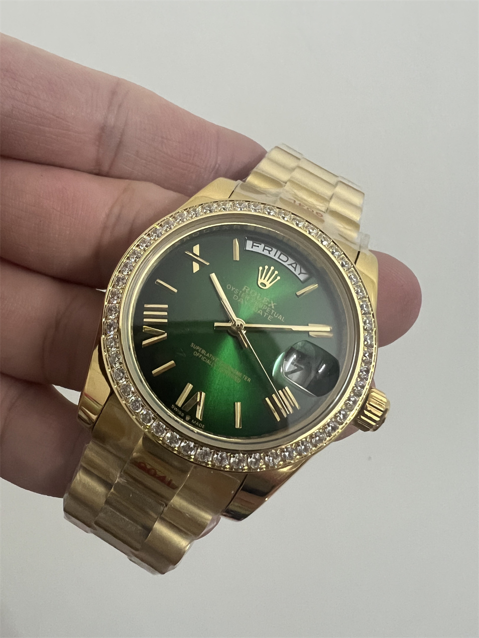 Replica Rolex DayDate 904l Stainless Steel Automatic Mechanical Watch 36mm