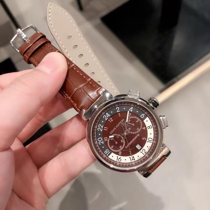 Replica LOUIS VUITTON LV 904l Stainless Steel Quartz Watch 42MM