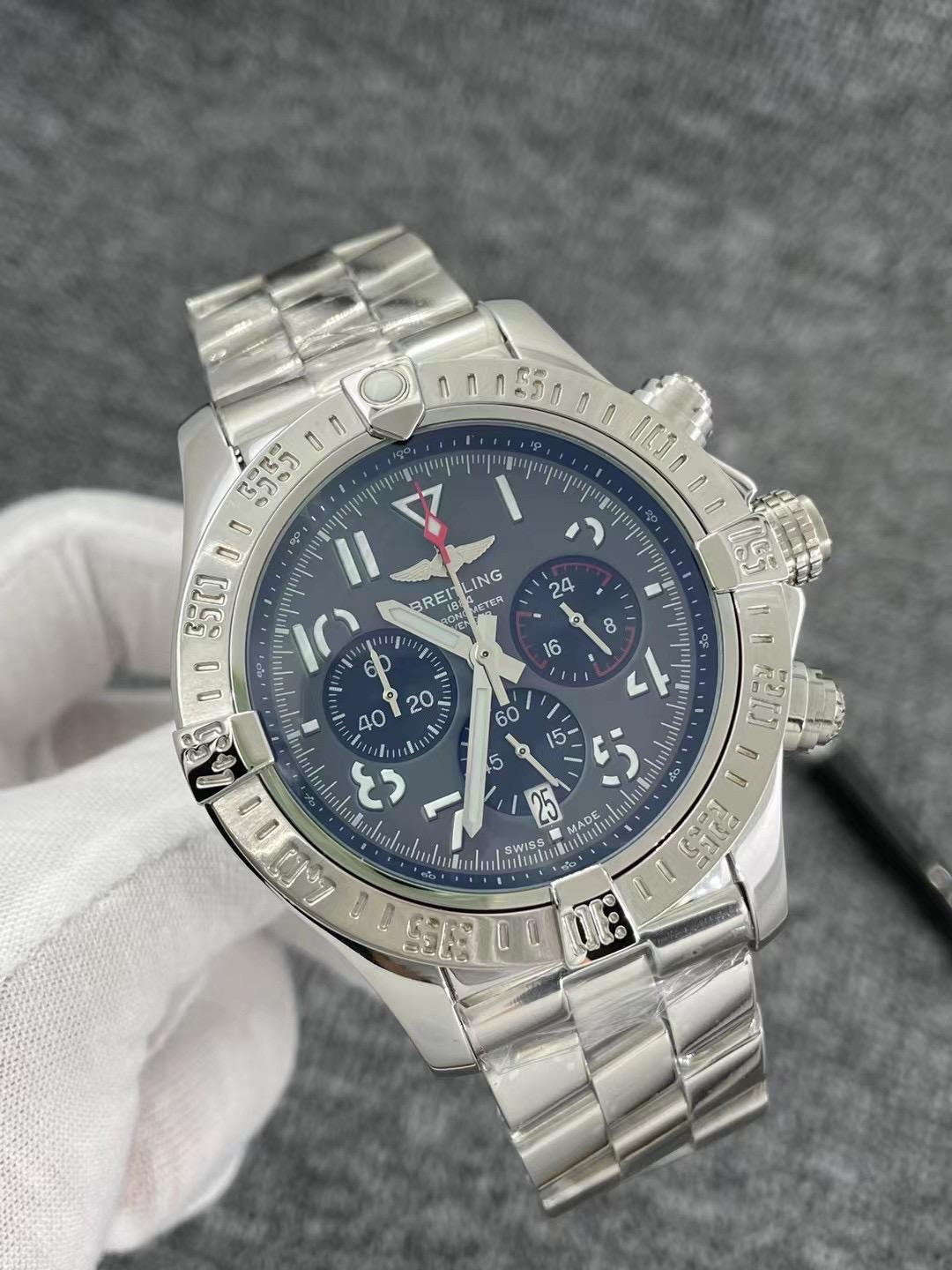 Replica BREITLING 904l Stainless Steel Quartz Watch 46MM