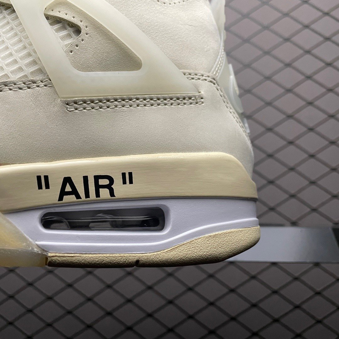 Replica OFF White Shoe Off-White x Air Jordan 4 RetroSailAJ44 OW CV938