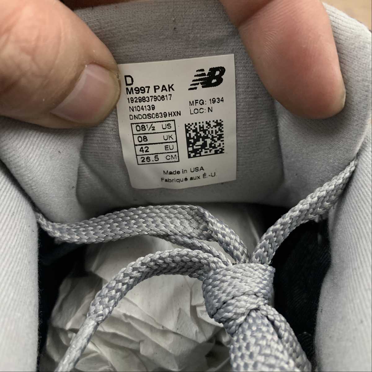 Replica New Balance Shoe New Balance NB997  M997PAK  39.5 40 40.5 41.5 42 42.5 43 44