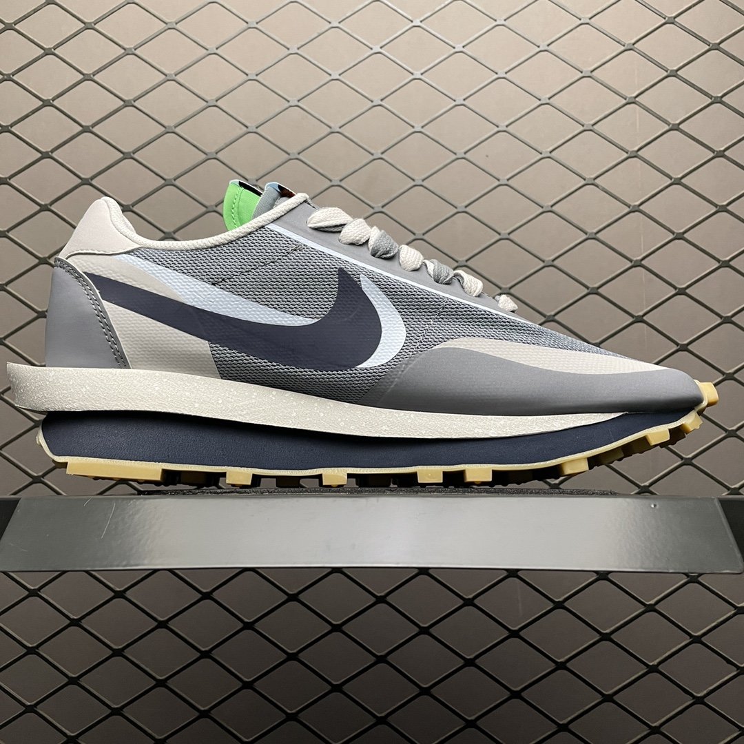 Replica Nike Shoe CLOT x Sacai x NIKE LDWaffle Cool Grey DH3114-001 36-46