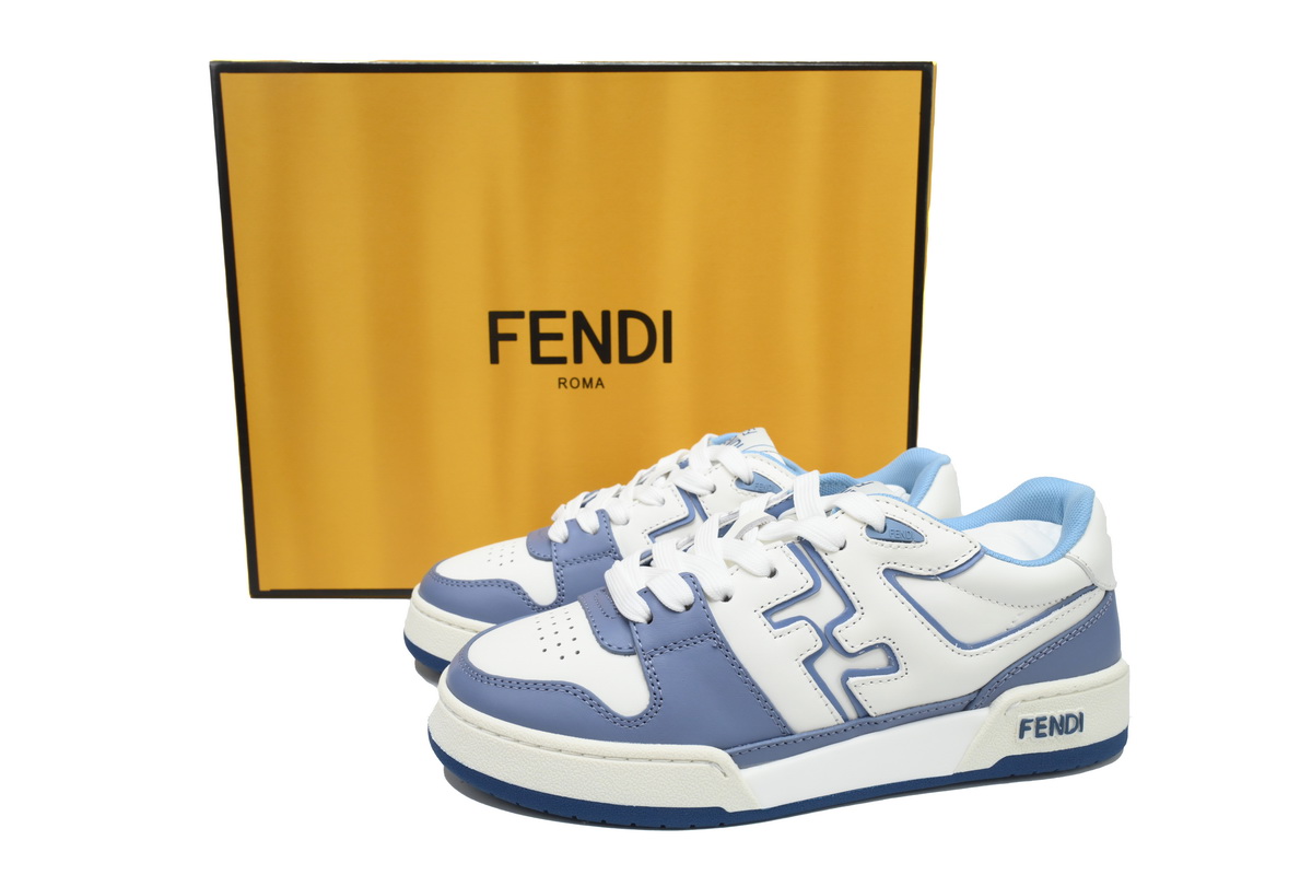 Replica Fendi Shoe Fendi Match White Blue