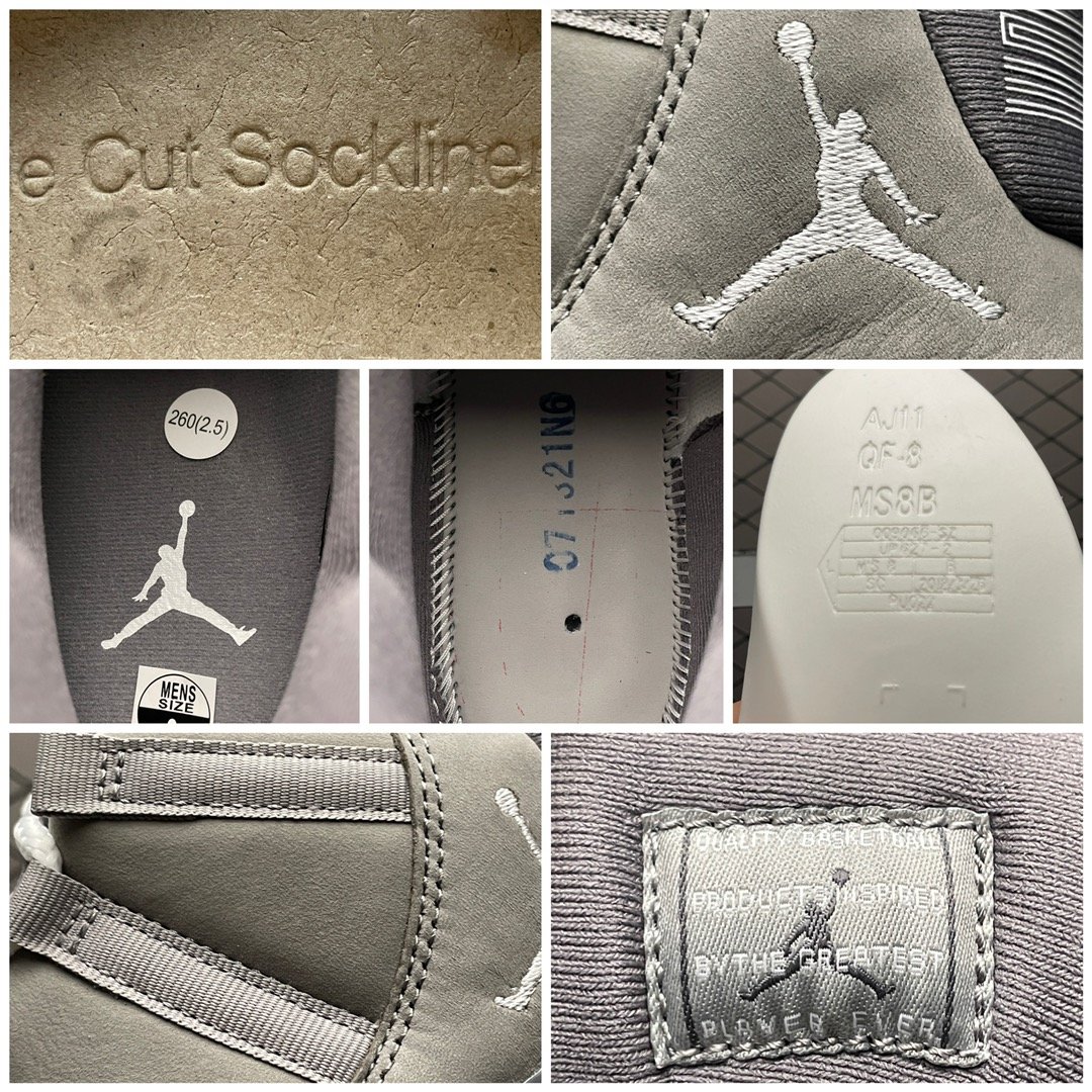 Replica Air Jordan Shoe Air Jordan 11 Retro Cool Grey CT8012-005 size 40.5-47.5