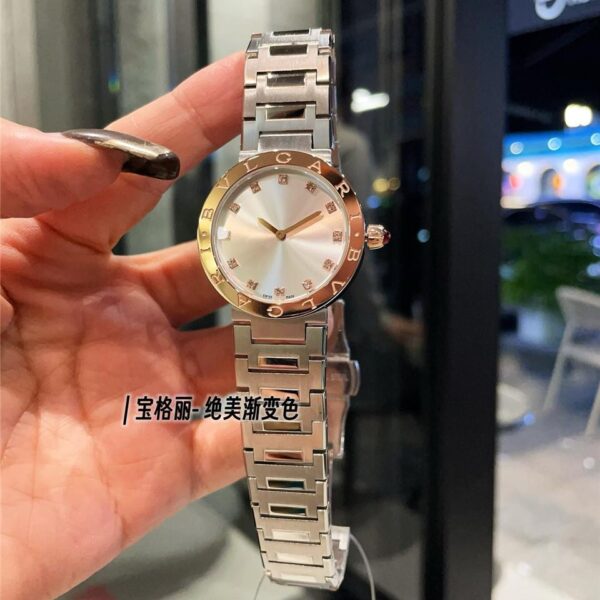 Replica BVLGARI 904l Stainless Steel Quartz Watch 33MM