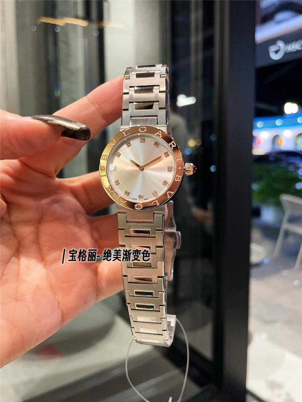 Replica BVLGARI 904l Stainless Steel Quartz Watch 33MM