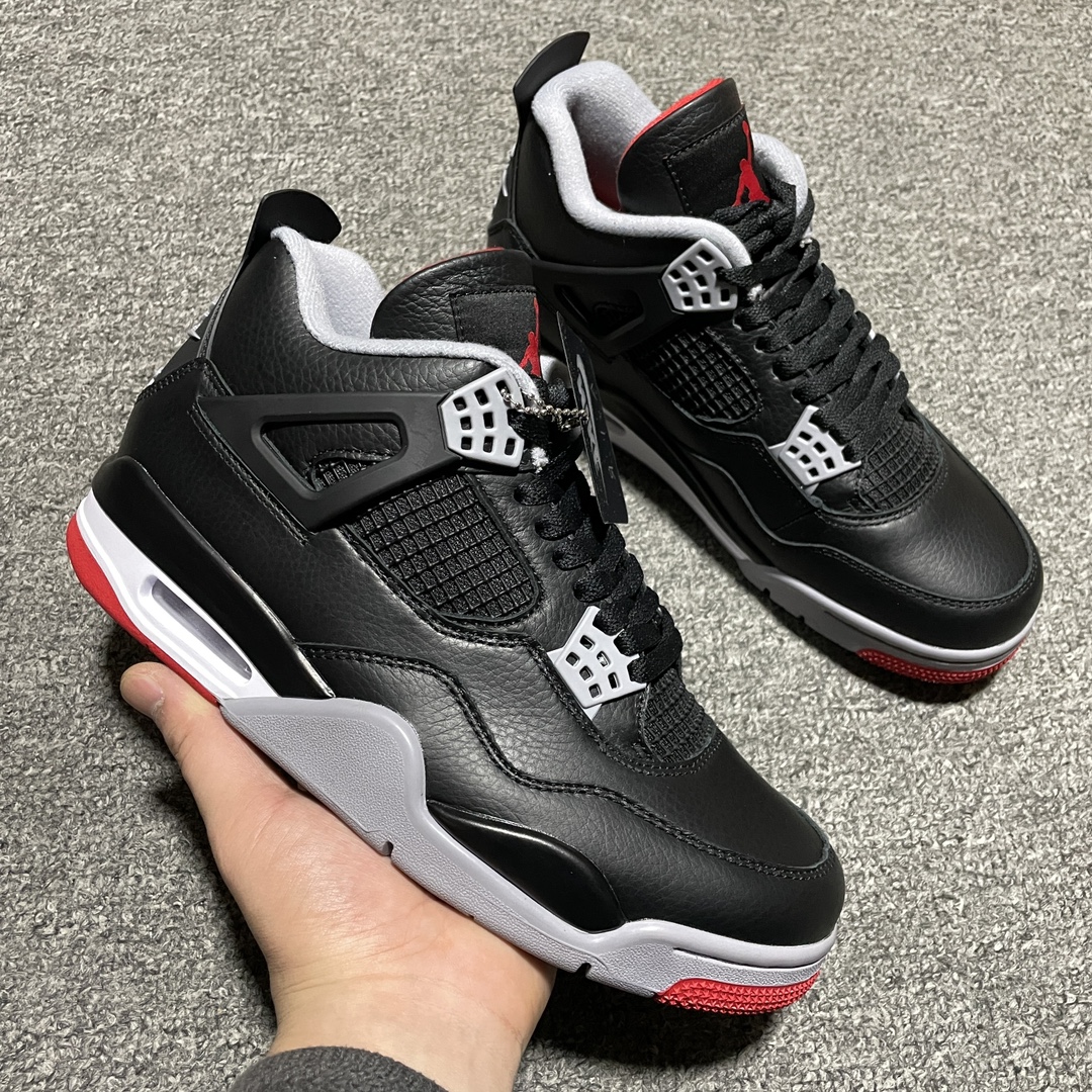 Replica Air Jordan Shoe Air Jordan 4 Retro Bred Reimagined AJ4 FV5029-006 Size 40-47.5
