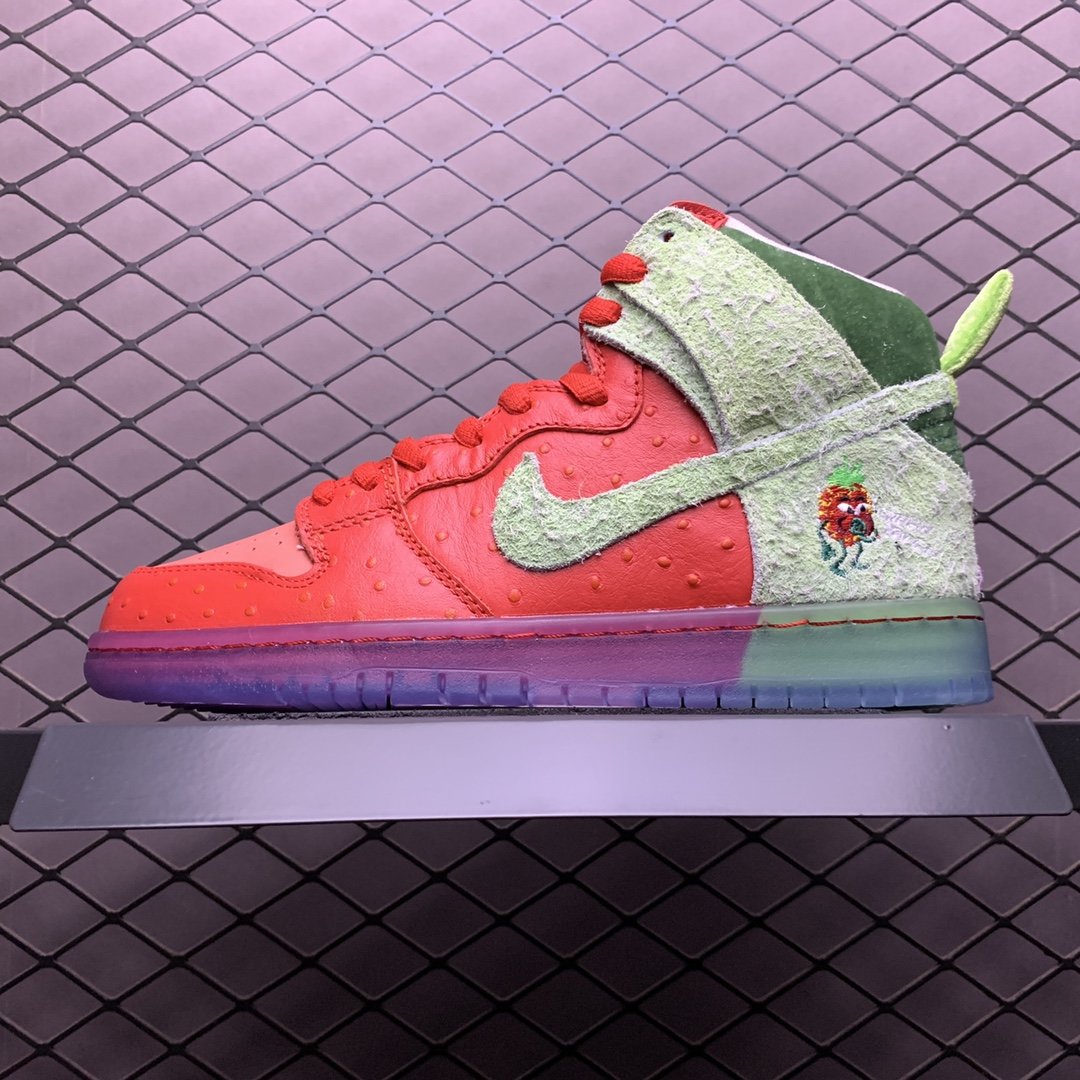 Replica Nike Dunk SB Shoe Nike SB Dunk high strawberry cough CW7093-600 36-47.5