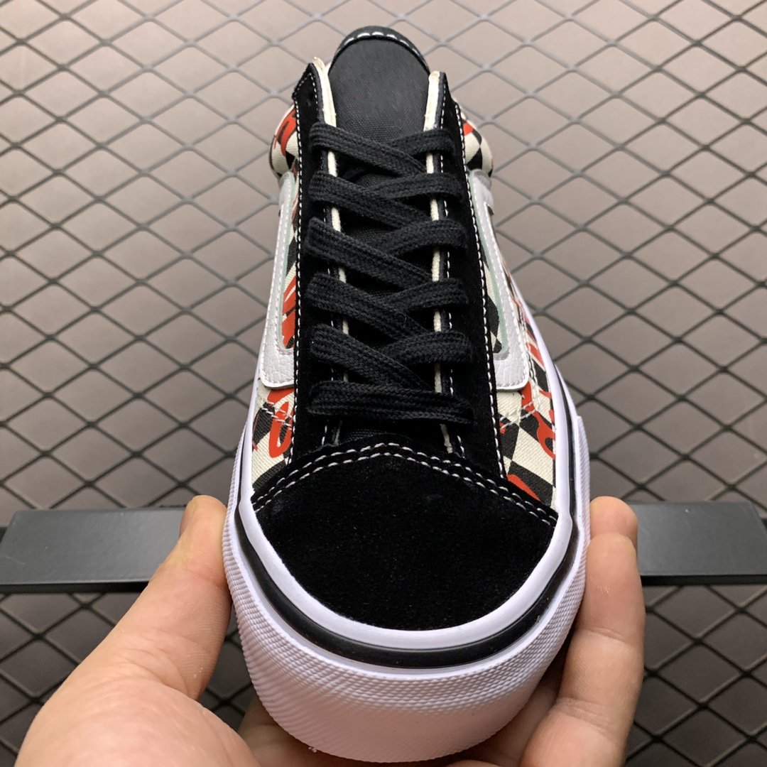 Replica Vans Shoe Vans Style 36 Black White Red Size 35-44