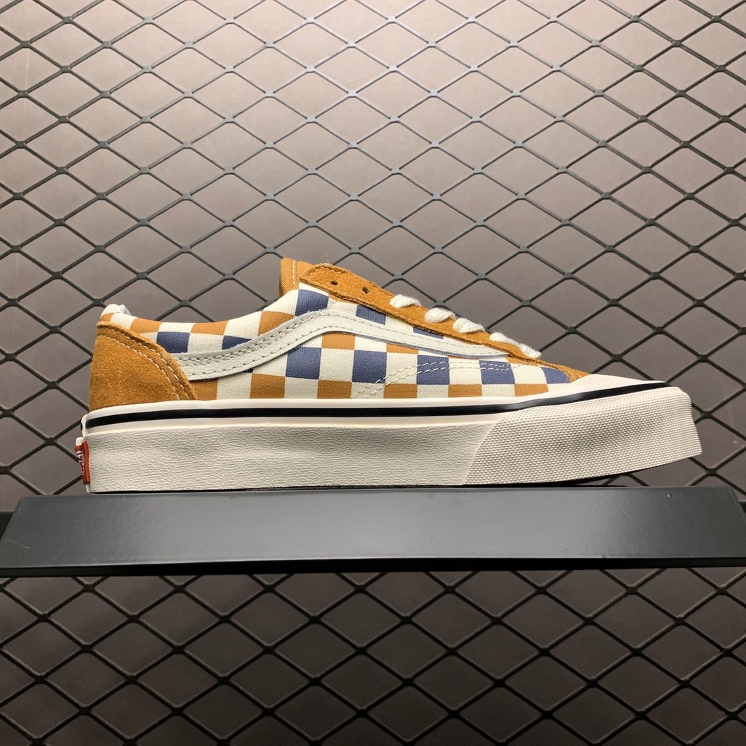 Replica Vans Shoe Vans Style 36 Brown White Blue Size 35-44