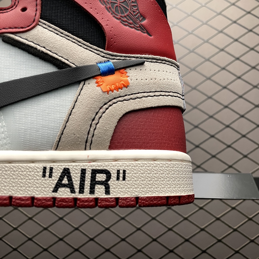 Replica OFF White Shoe Air Jordan 1 x Off-White The ten Chicago OW AA3834-101 Size 36-47.5