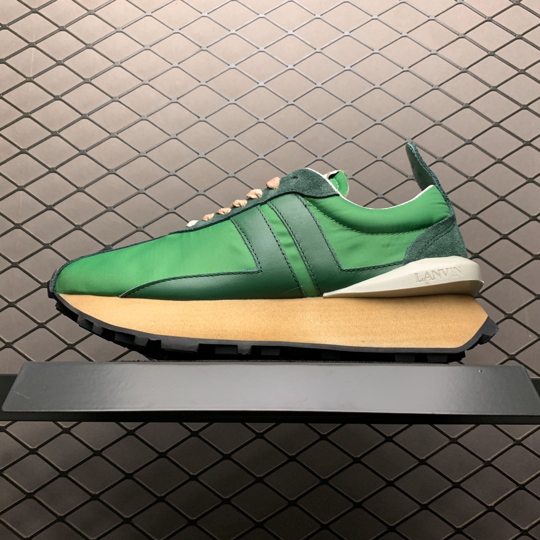 Replica Lanvin Shoe Lanvin Bumper Green Orange Size 35-40