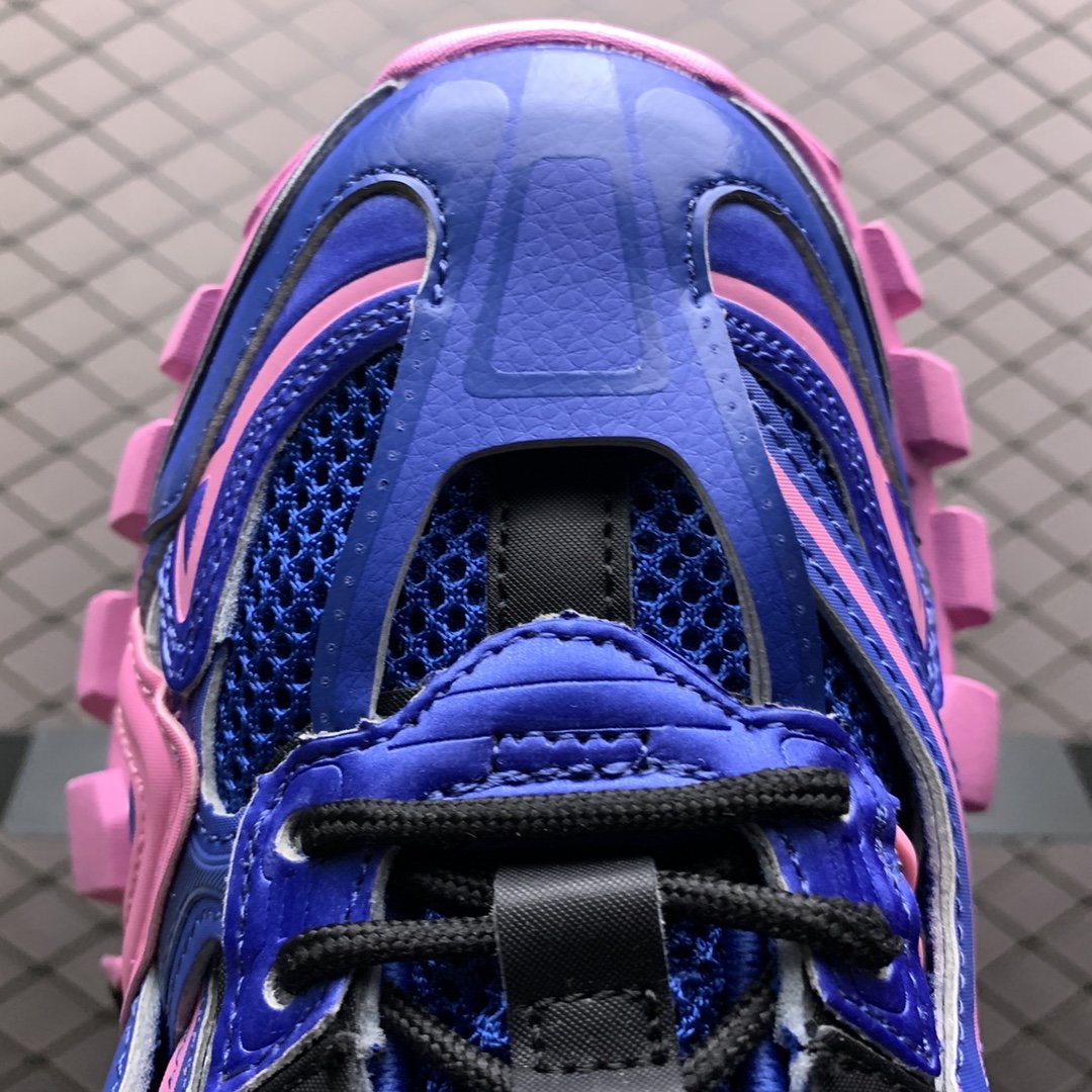Replica Balenciaga Shoe Balenciaga Track 4.0 Blue Pink 35-46