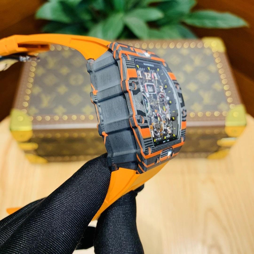 Replica Richard Mille Carbon Fiber Automatic Machine 7750 Movement Watch 42MM