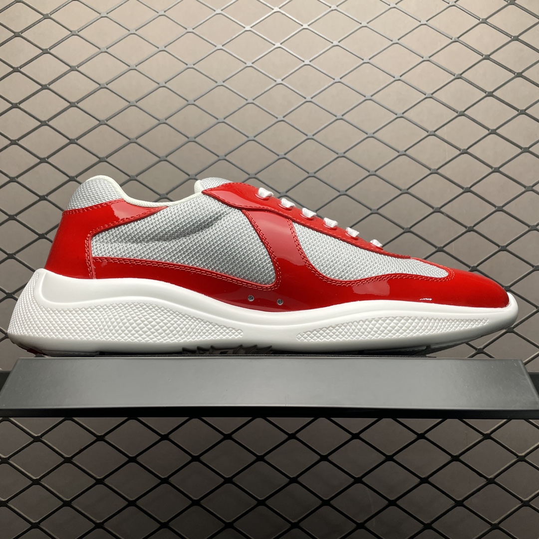 Replica Prada Shoe Prada Calzature Uomo Size 38-46 Red