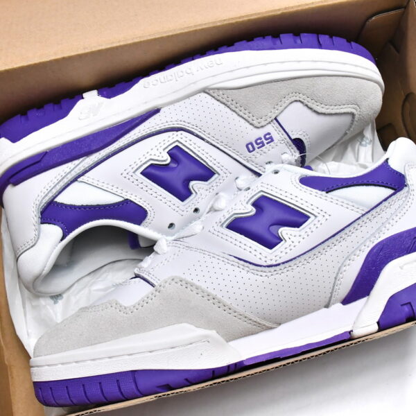 Replica New Balance Shoe BB550WR1 New Balance 550 White Purple