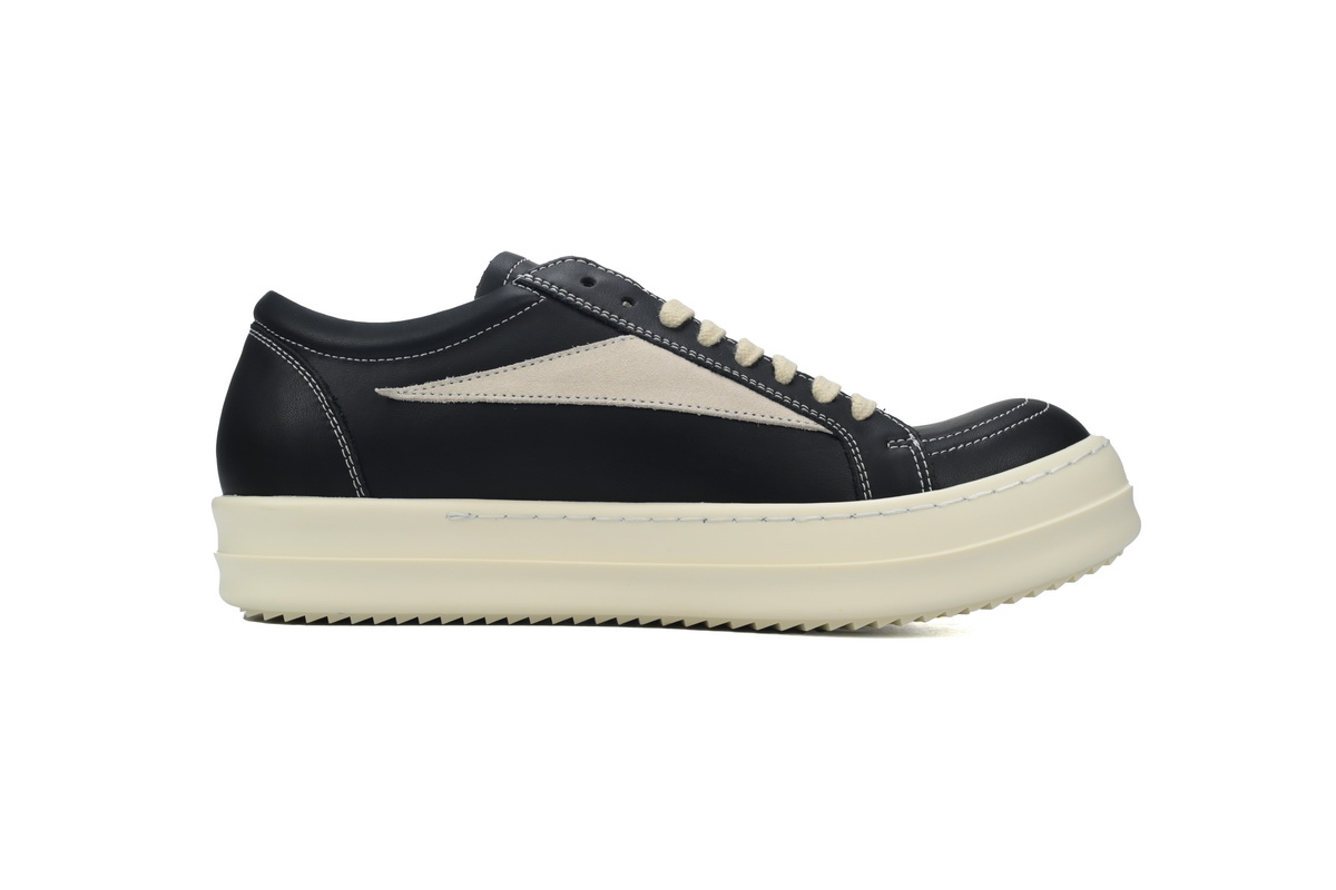 Replica Rick Owens Shoe  Rick Owens Strobe Vintage Low ‘Black Milk’