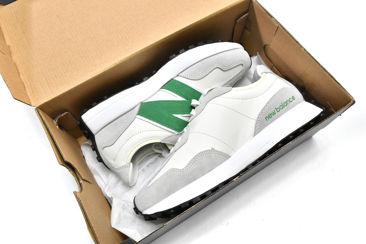 Replica New Balance Shoe WS327LG New Balance 327 White Green