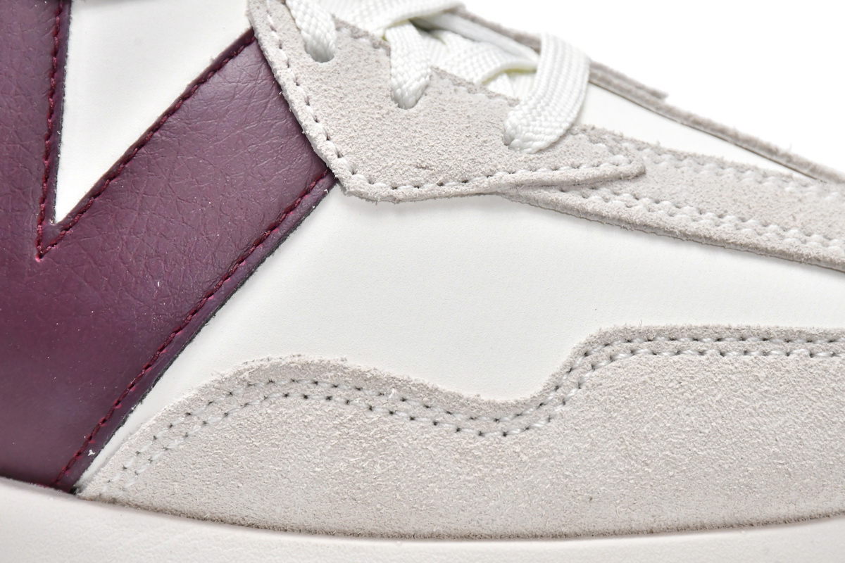 Replica New Balance Shoe WS327KA New Balance 327 White Dark Red