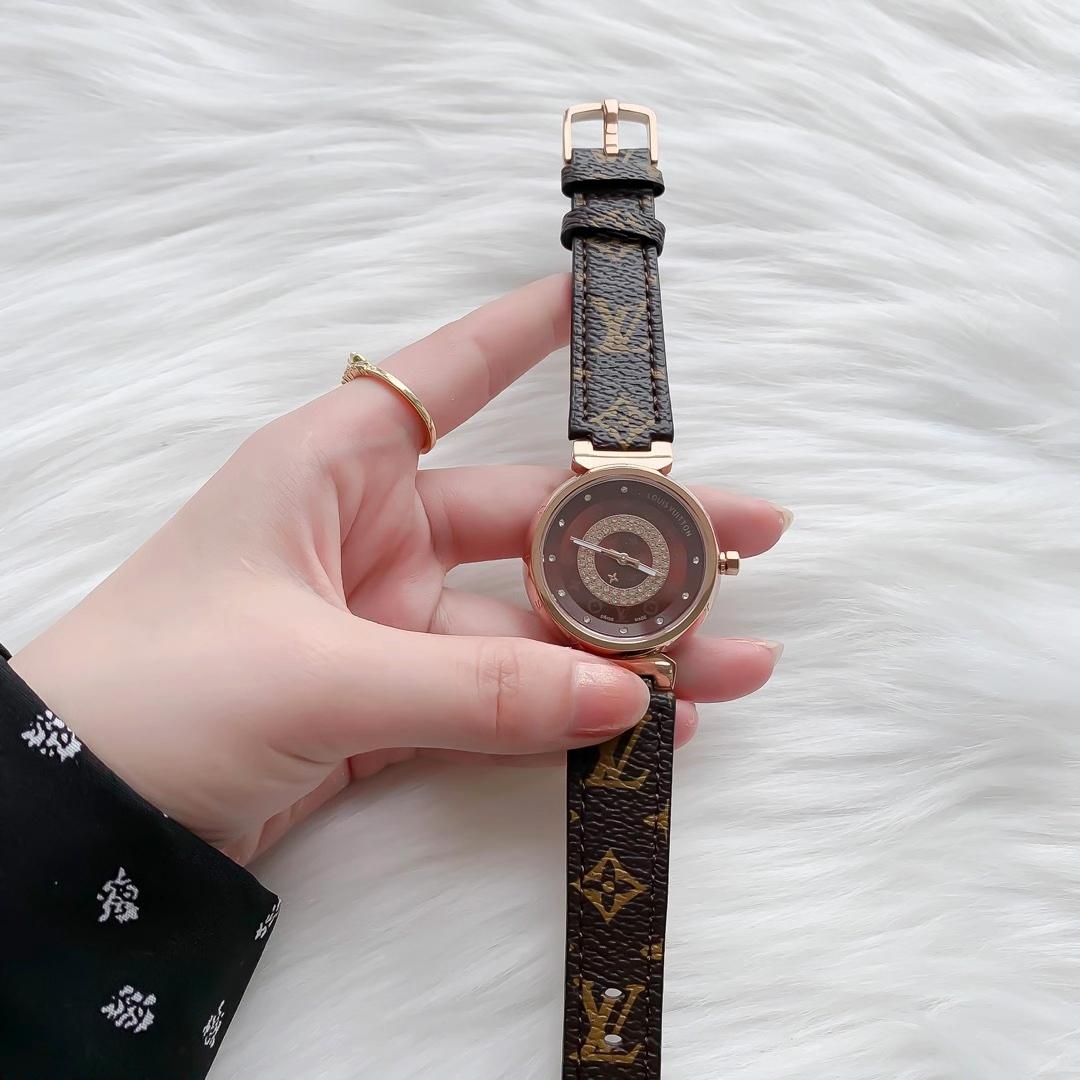 Replica LOUIS VUITTON LV 904l Stainless Steel Quartz Watch 33MM