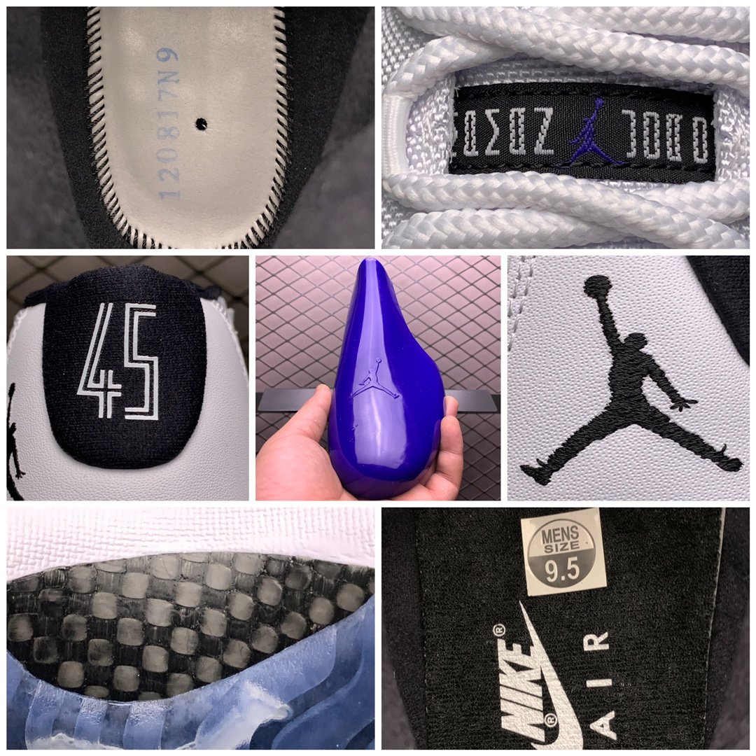 Replica Air Jordan Shoe Air Jordan 11 Concord AJ11 45 378037-100 40-46