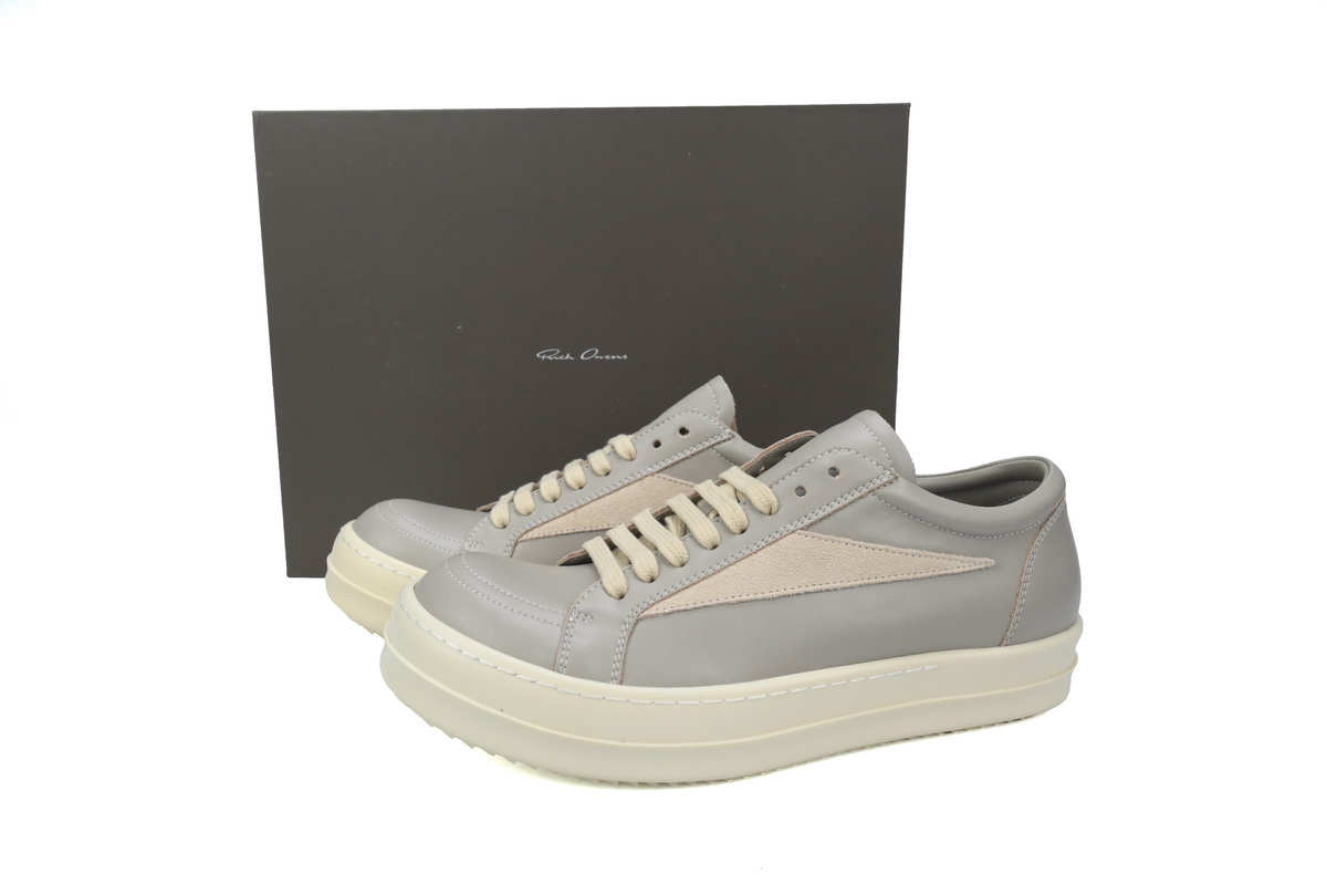 Replica Rick Owens Shoe Rick Owens Lido Vintage Leather Sneakers