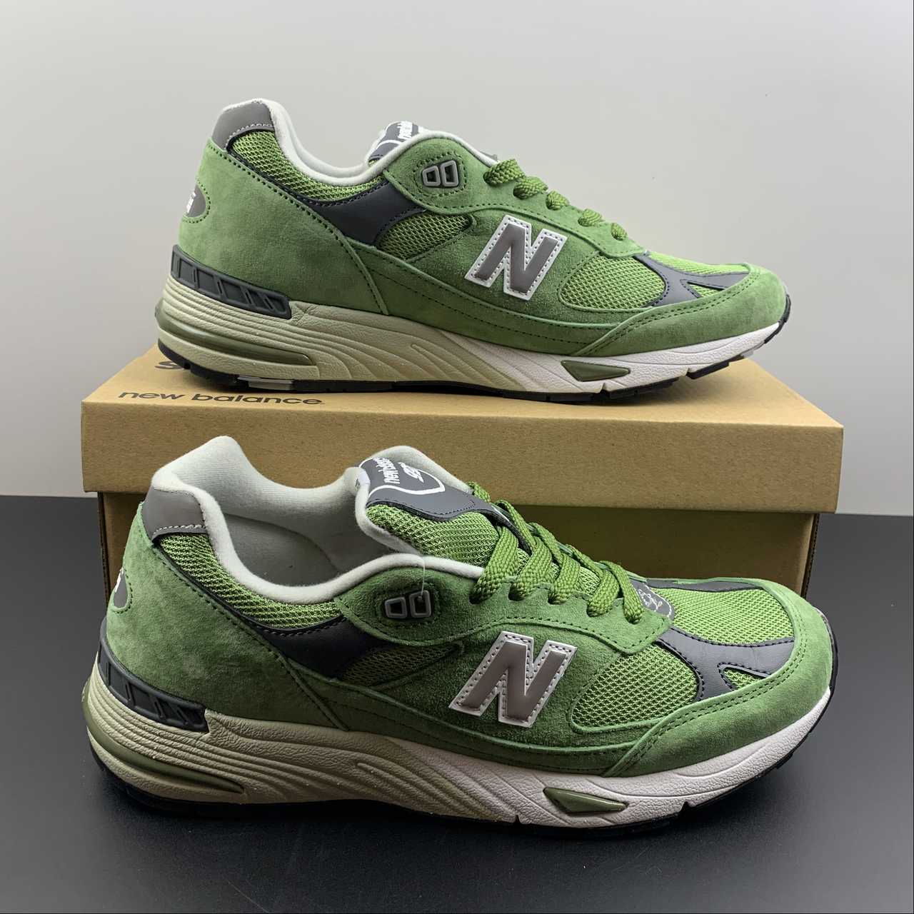 Replica New Balance Shoe Running Shoes New Balance NB991 M991GRN 40 40.5 41.5 42 42.5 43 44 44.5 …