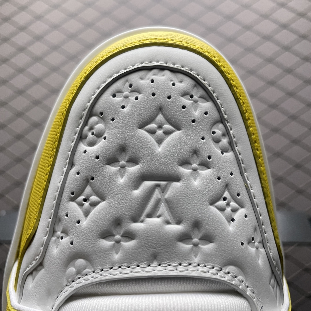 Replica Louis Vuitton Shoe Louis Vuitton LV Trainer Size 38-45 Yellow White
