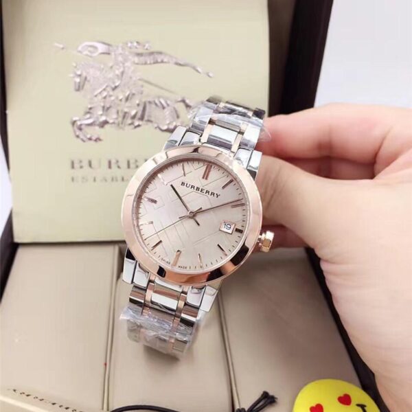 Replica Burberry 904l Stainless Steel Quartz Watch 34MM