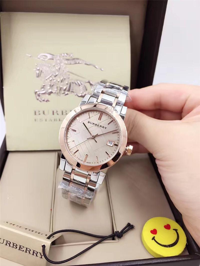 Replica Burberry 904l Stainless Steel Quartz Watch 34MM